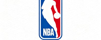 NBA官方合作伙伴标识，蓝红白三色设计，代表美国职业篮球联赛官方数据授权